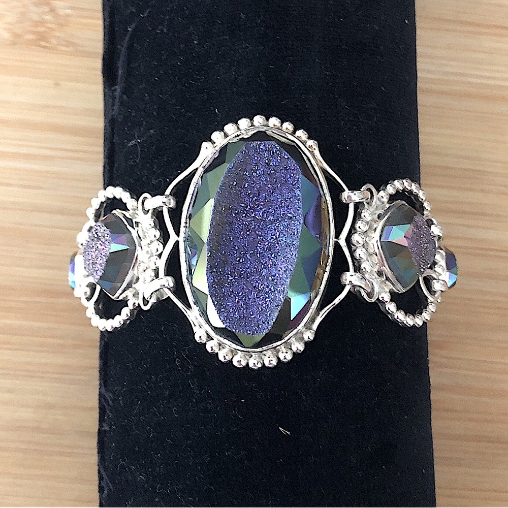$128  Colleen Lopez Sterling Silver Estate Bracelet   Marked 925 India CL